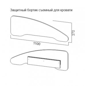 Защитный бортик для детск кроватей 2